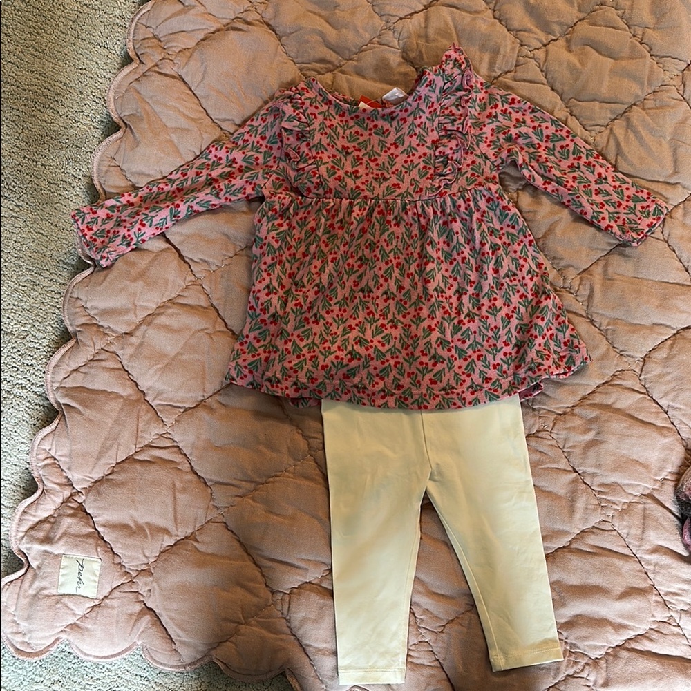 Joe Fresh Pink and Red Floral Baby Dress